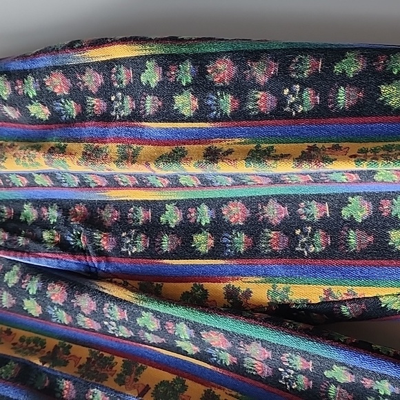 Vintage Versace Jeans Couture Fauna Rainbow Stripe Cotton Denim Jeans - Picture 2 of 11